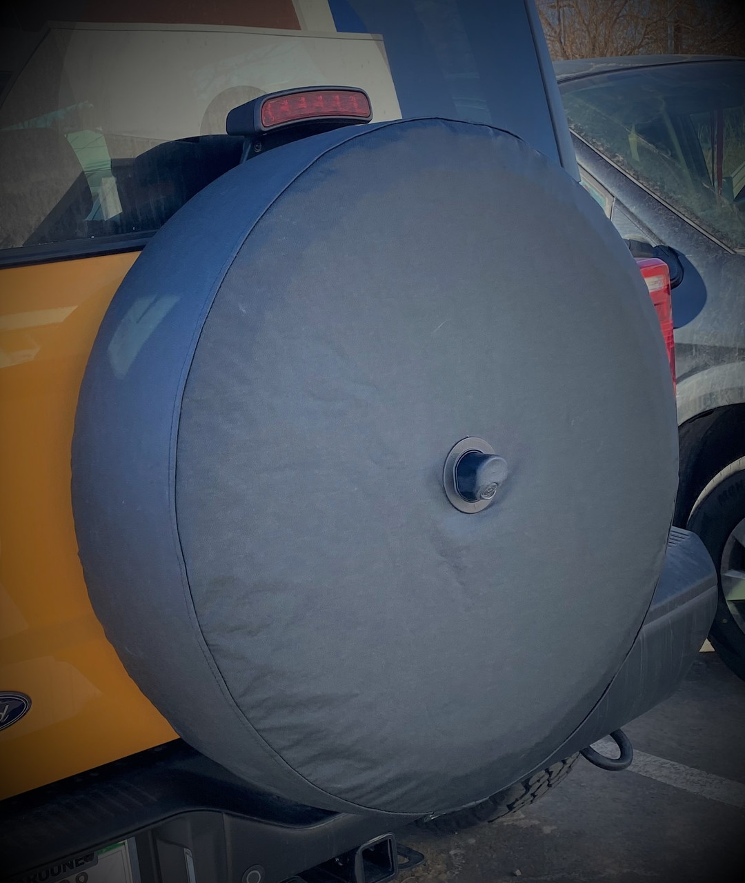 spare tire with protective cover